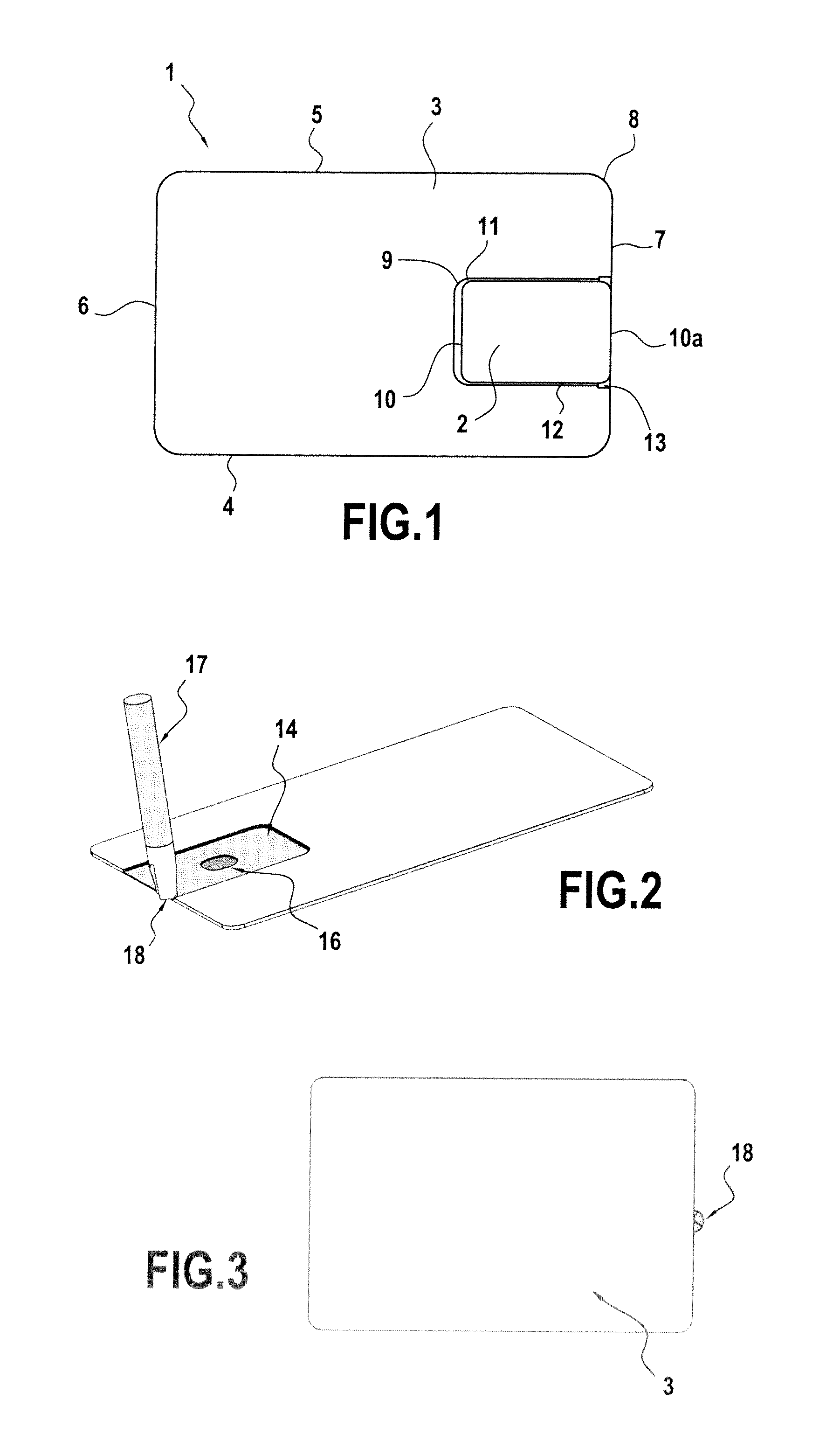 Microcircuit card and a tool and method for making thereof
