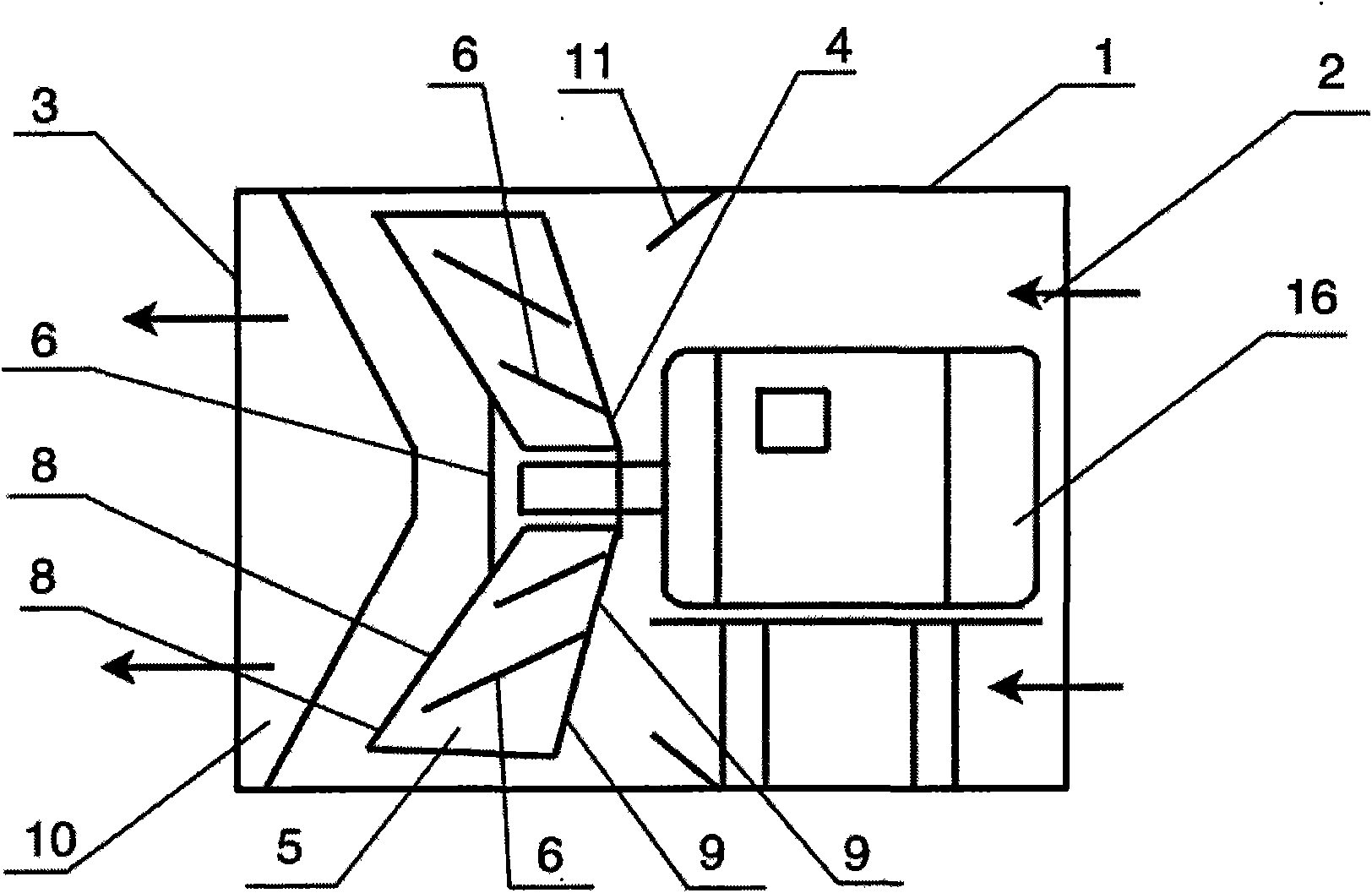 Multifunctional synchronous after flow ventilating compressor