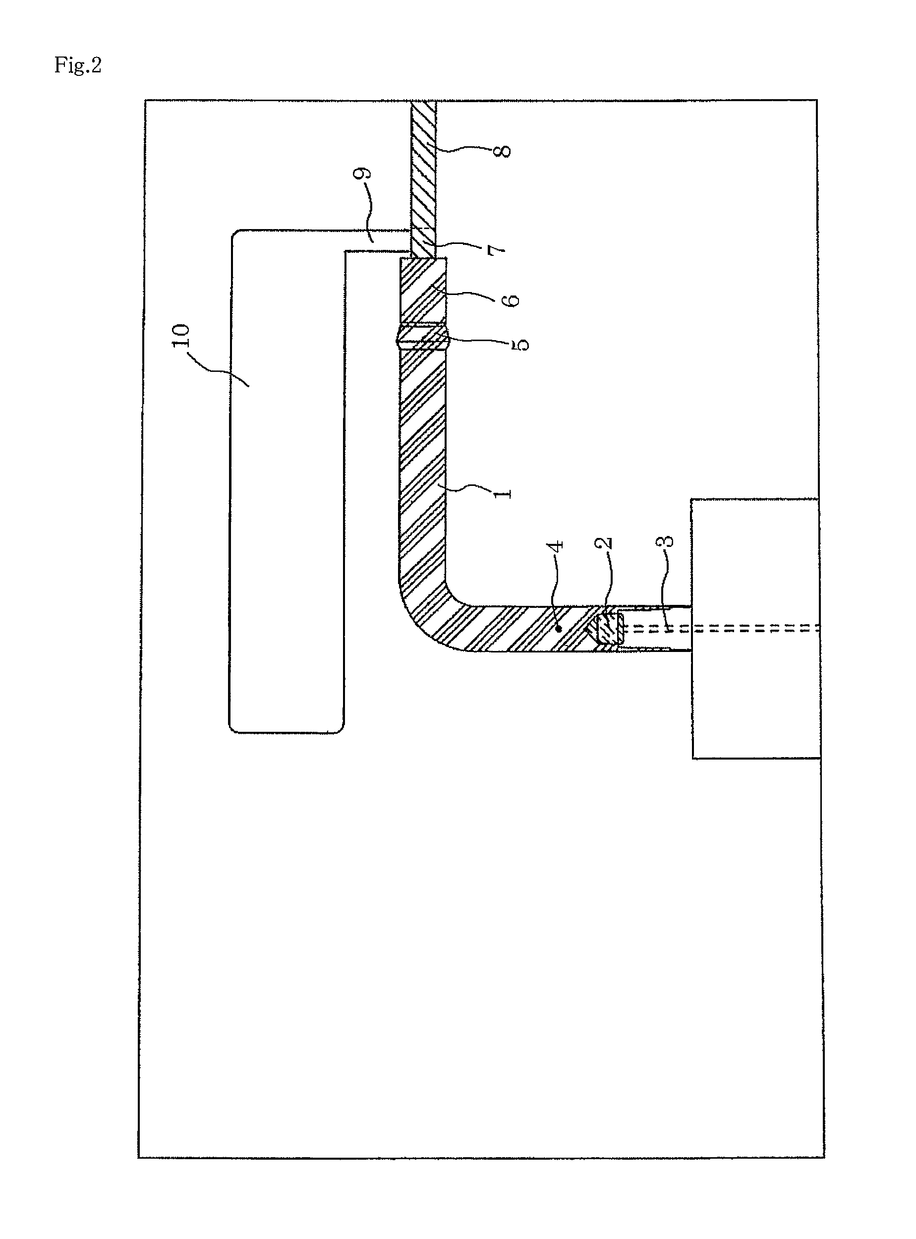 Hollow body molding device