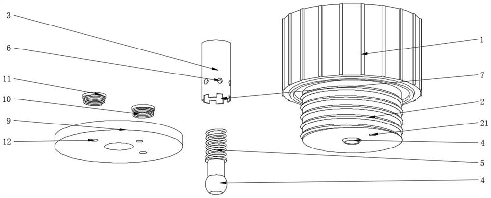 Super capacitor explosion-proof pressure relief valve