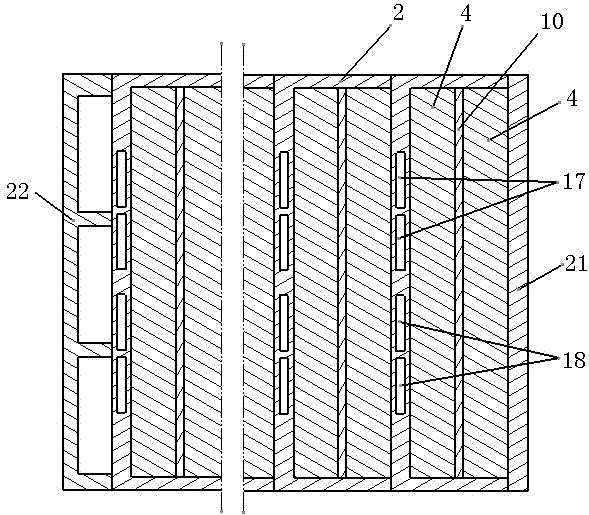 Battery module with fluid cooling passage