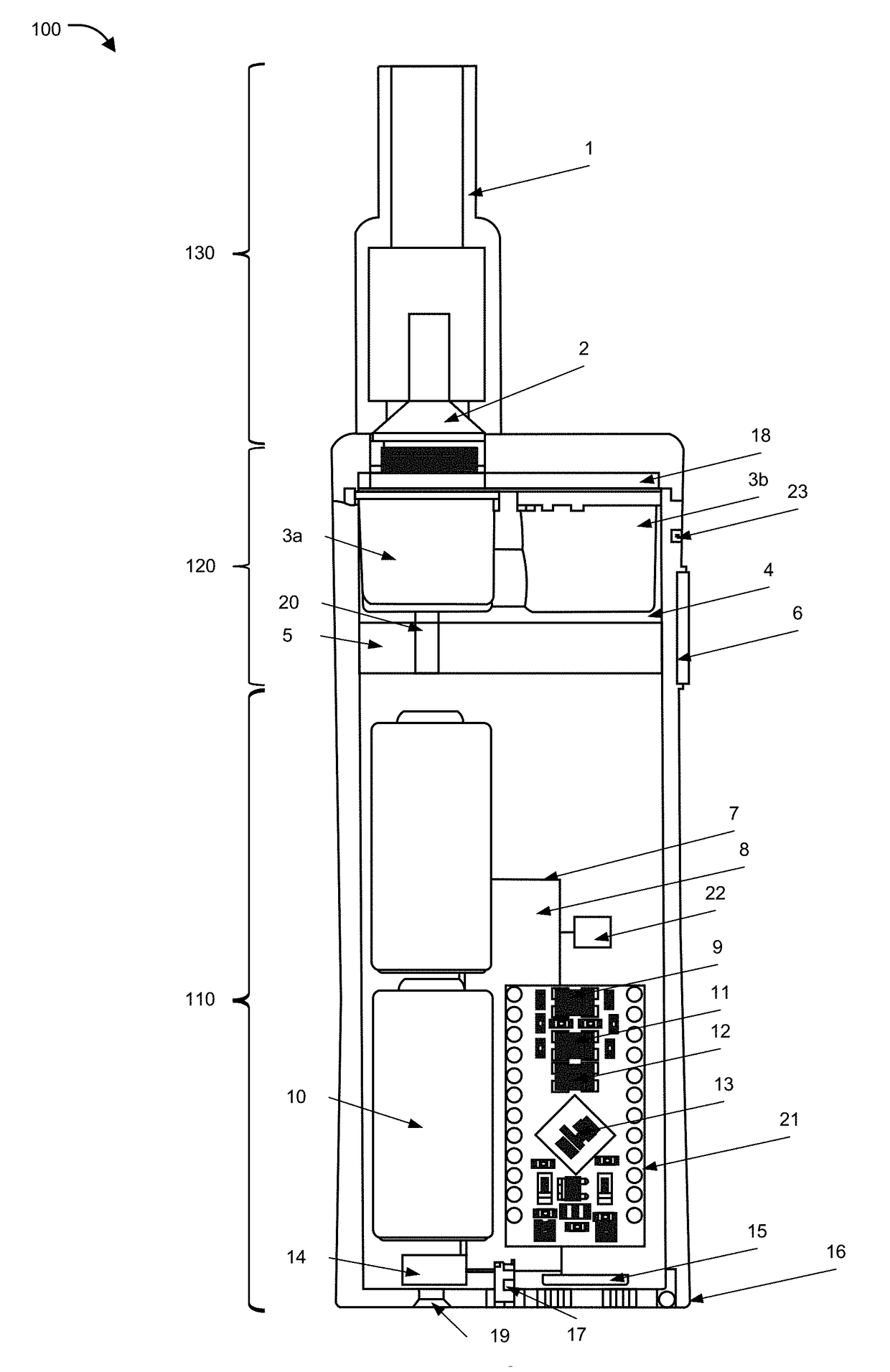 Inhalation device, system and method