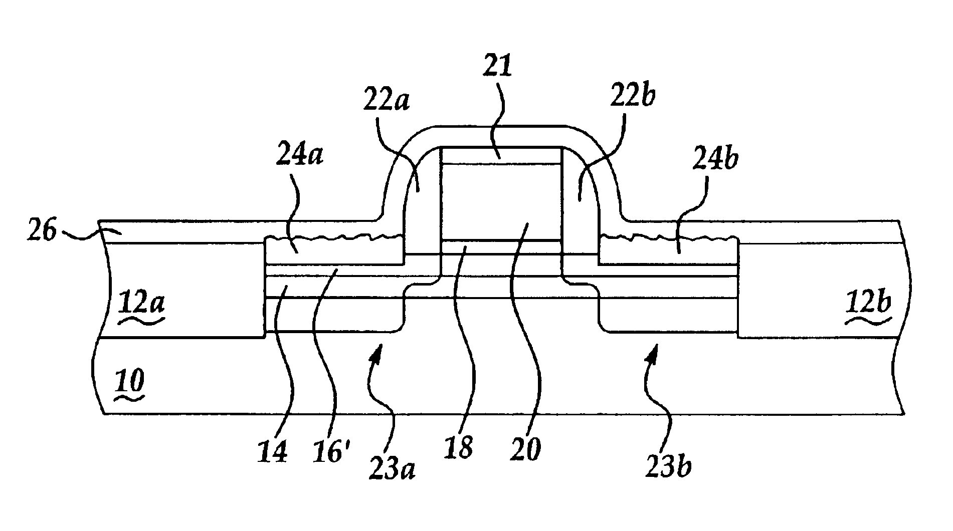 Strained silicon layer semiconductor product employing strained insulator layer