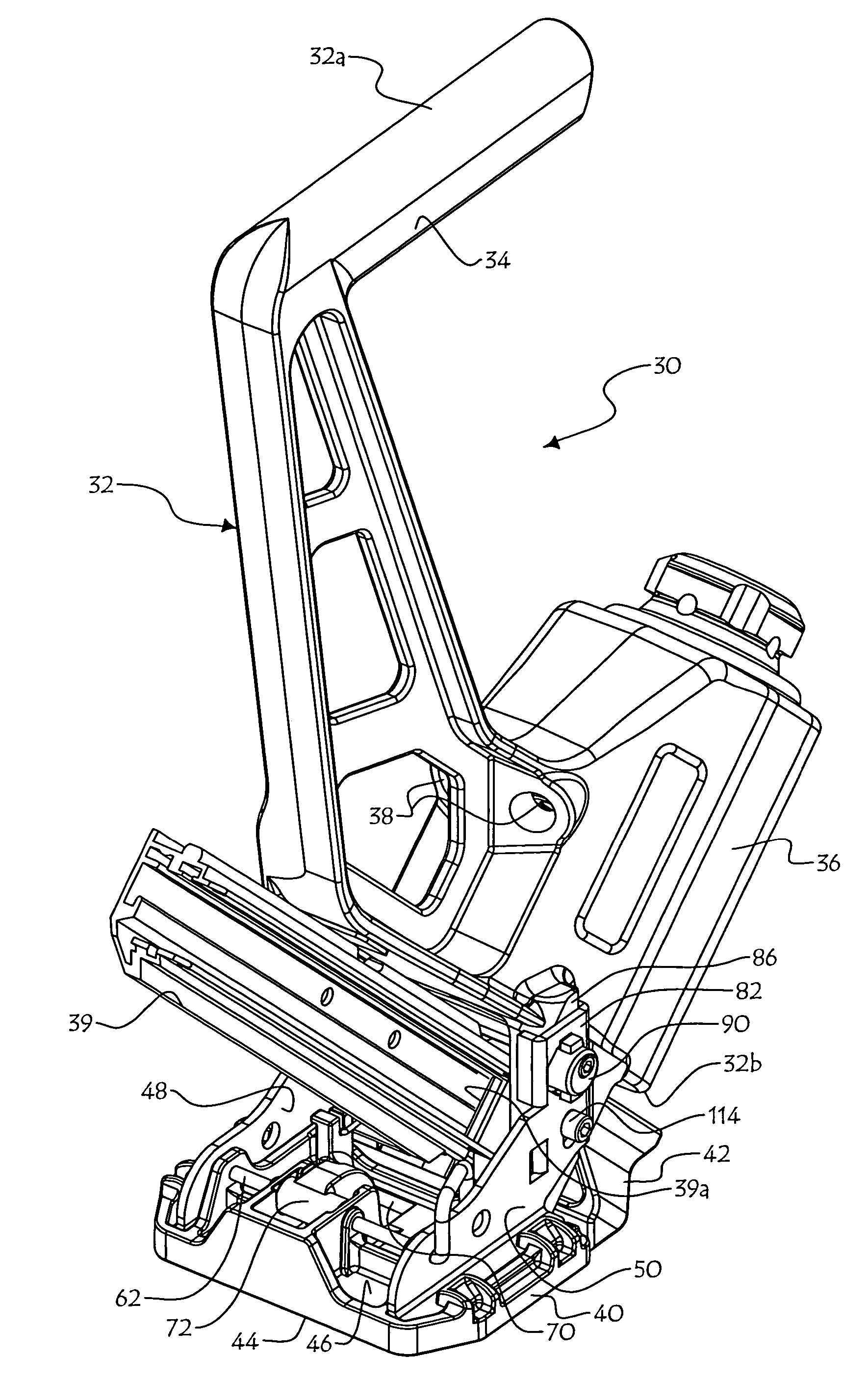 Nailer with adjustable guide member