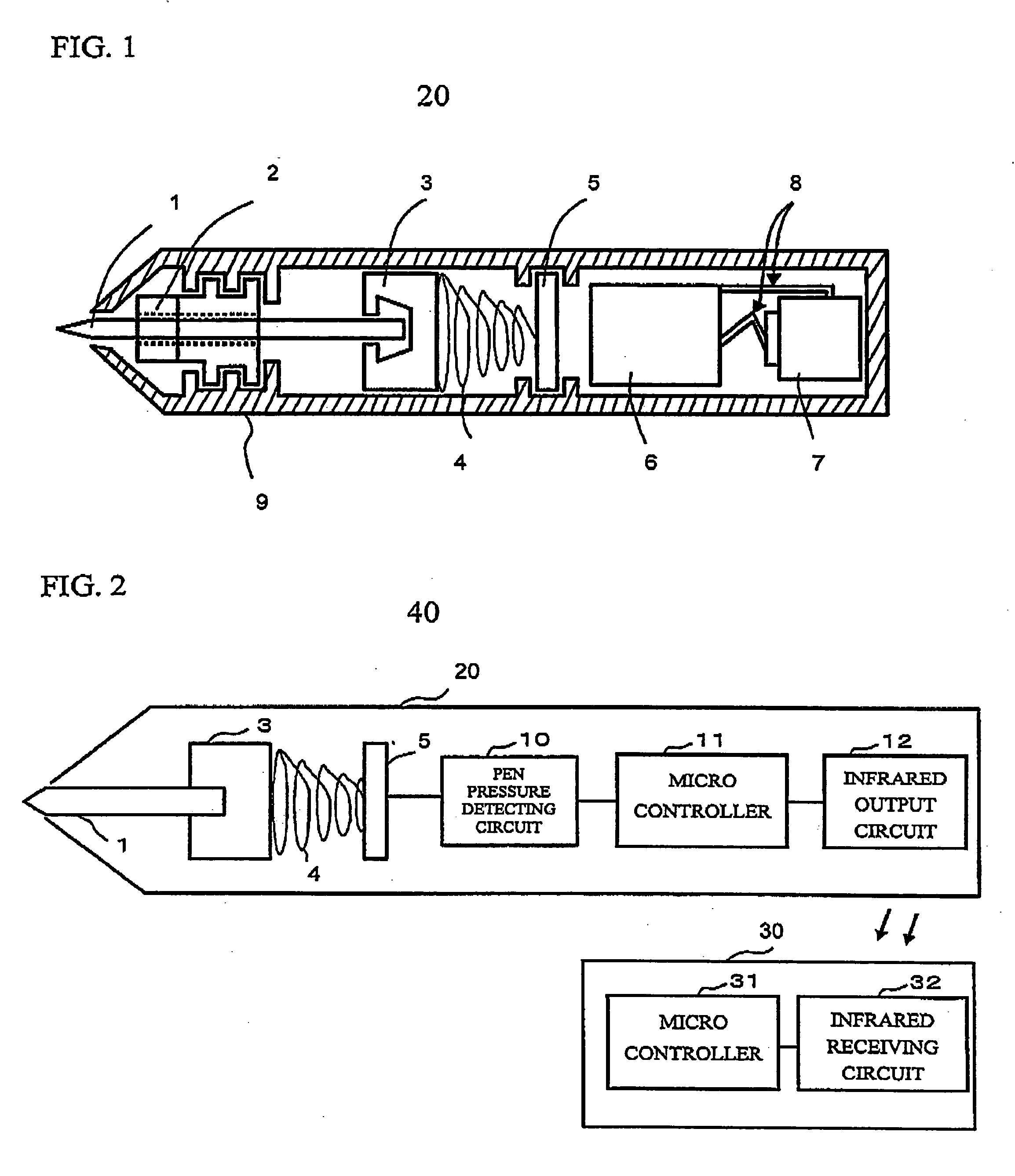 Input pen and input device