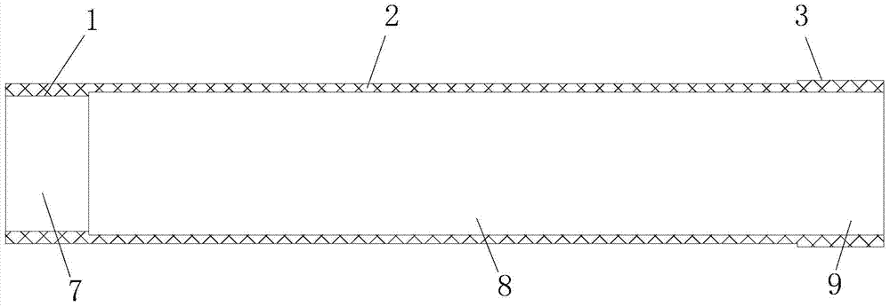 An equilateral triangle carbon fiber telescopic rod