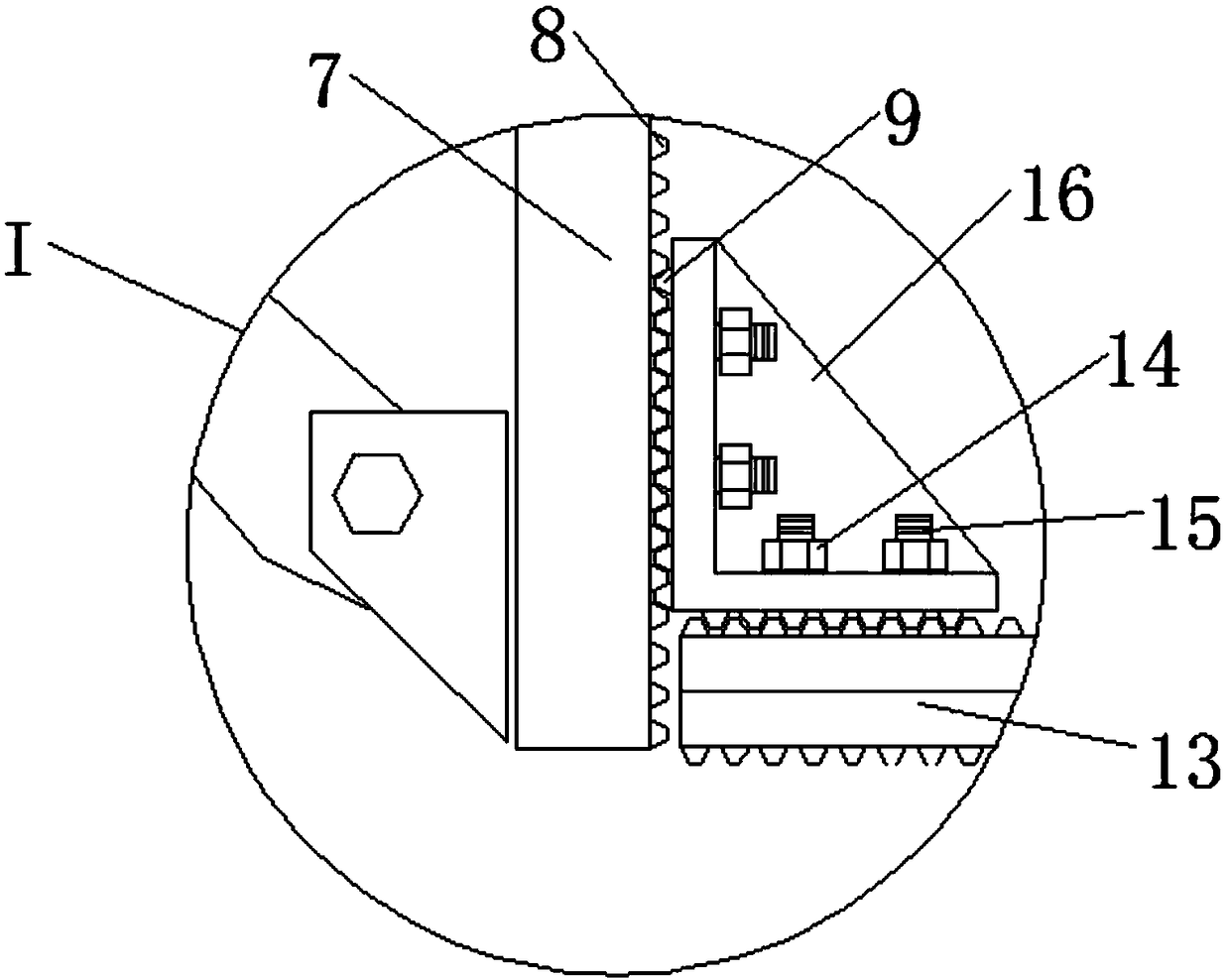 Anti-loose anti-seismic supporting hanging bracket for installing pipeline