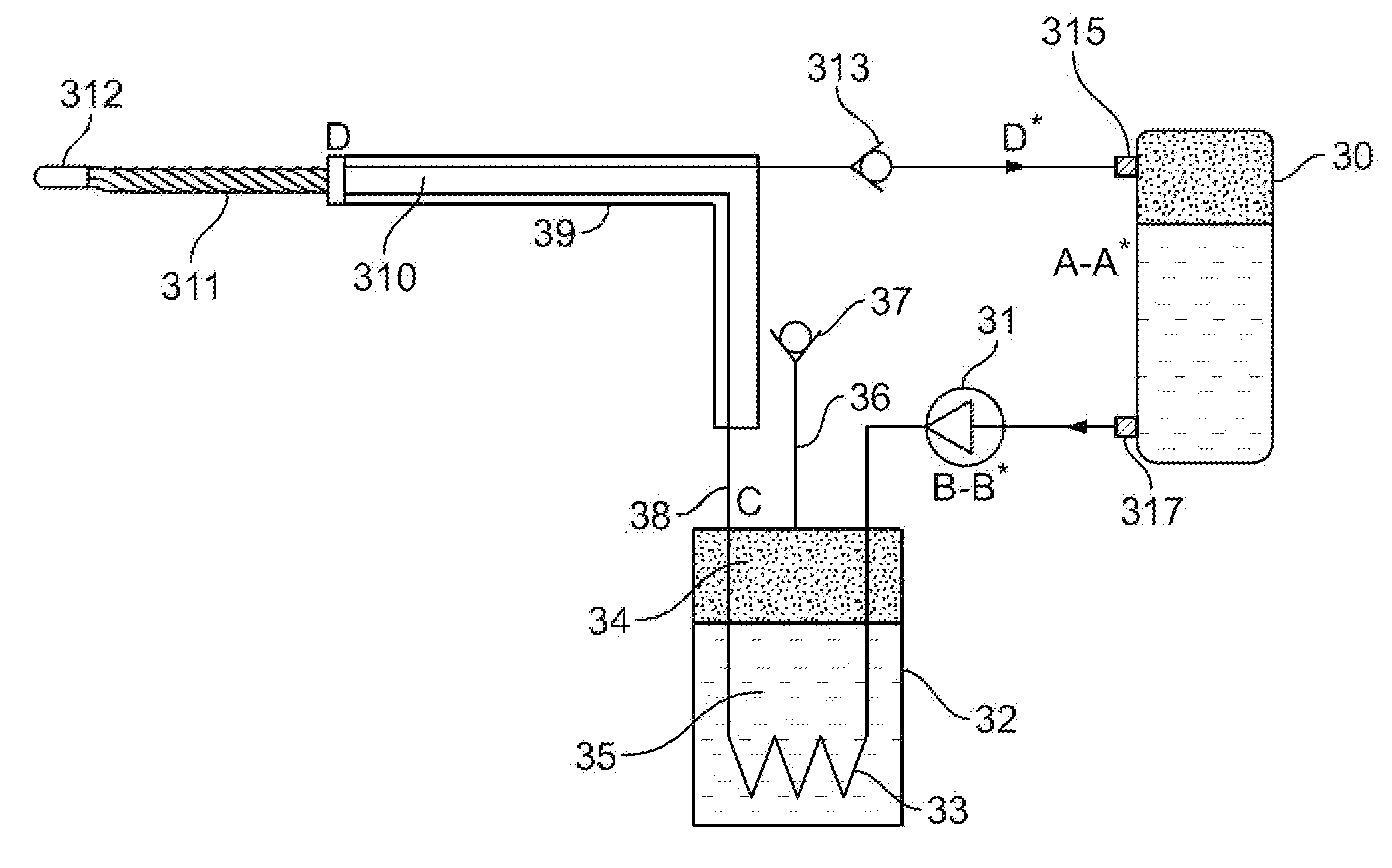Single phase liquid refrigerant cryoablation system with multitubular distal section and related method