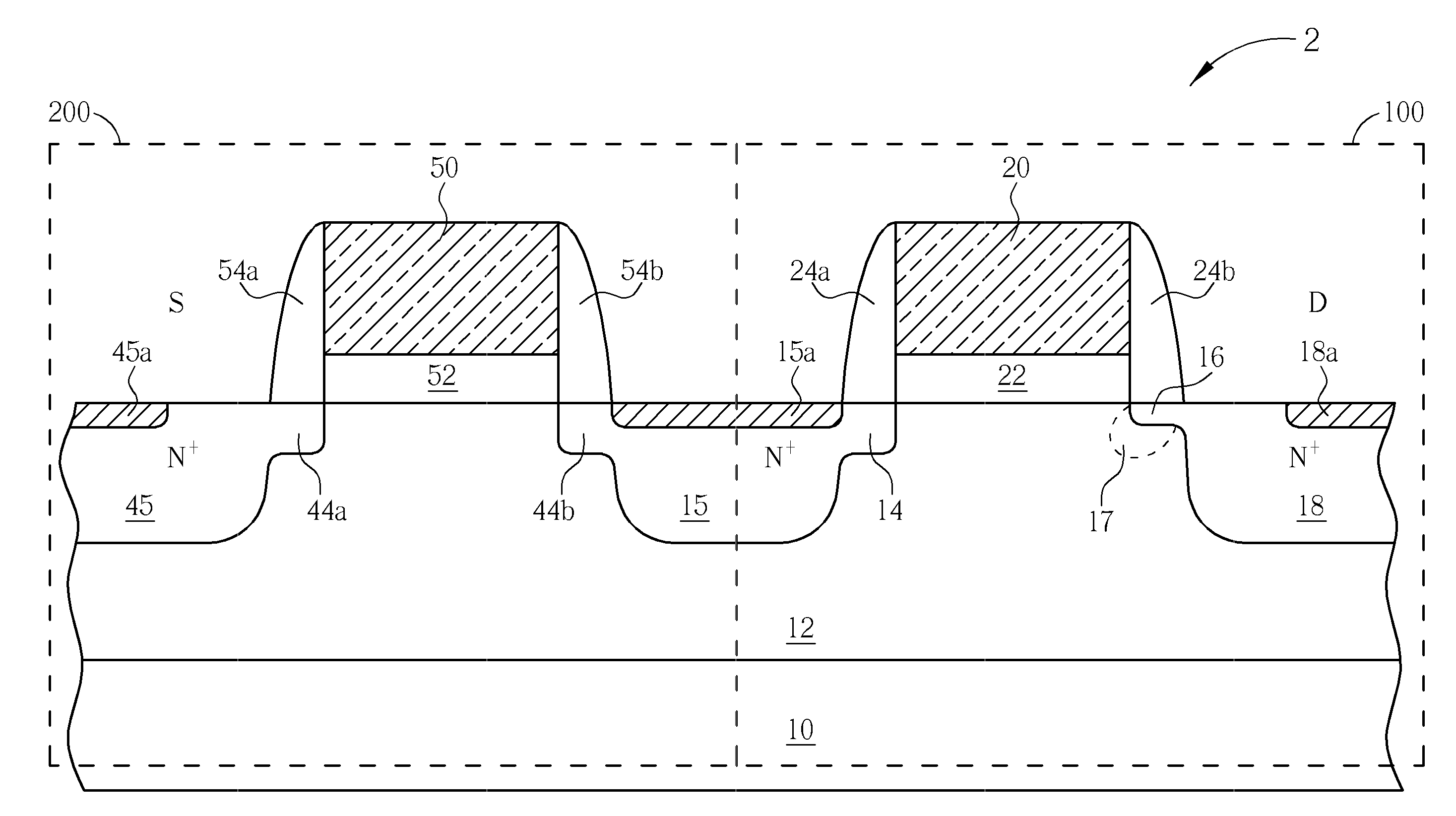 Input/output electrostatic discharge device with reduced junction breakdown voltage