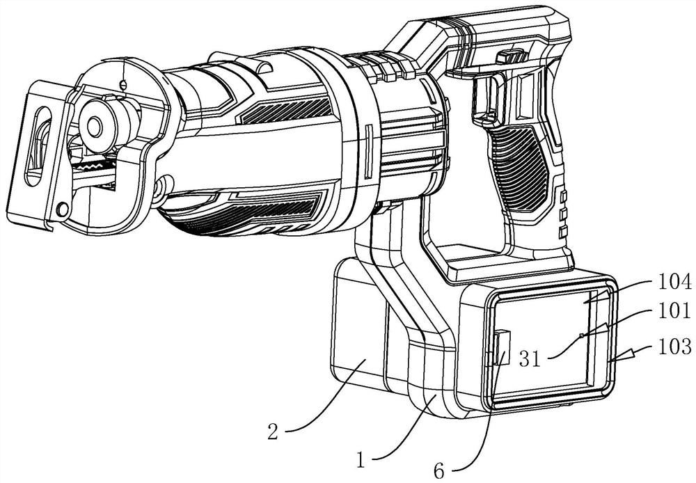 Electric reciprocating saw convenient to use