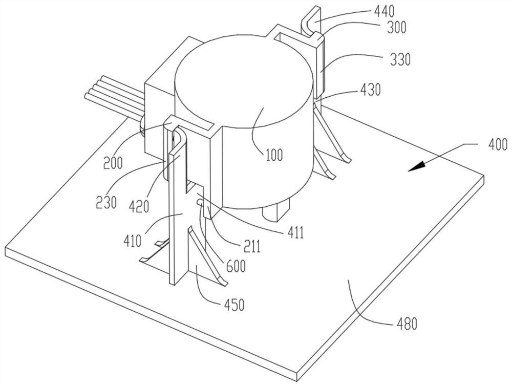 Motor installation assembly and air conditioner