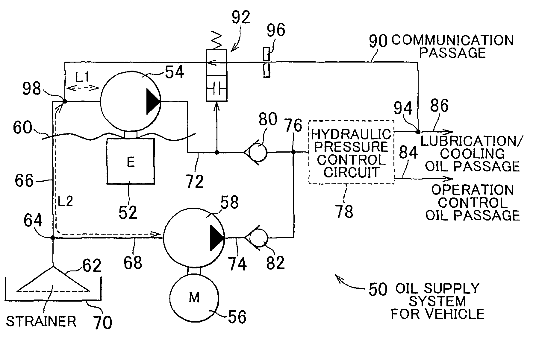 Oil supply system for vehicle