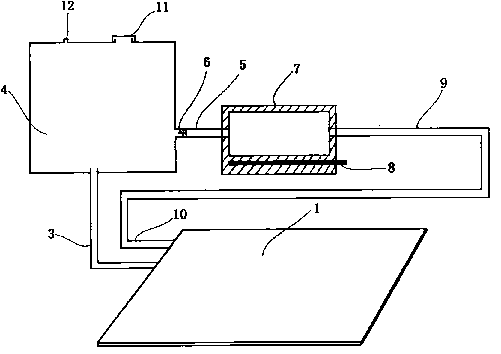 Hot water circulating cushion for heating