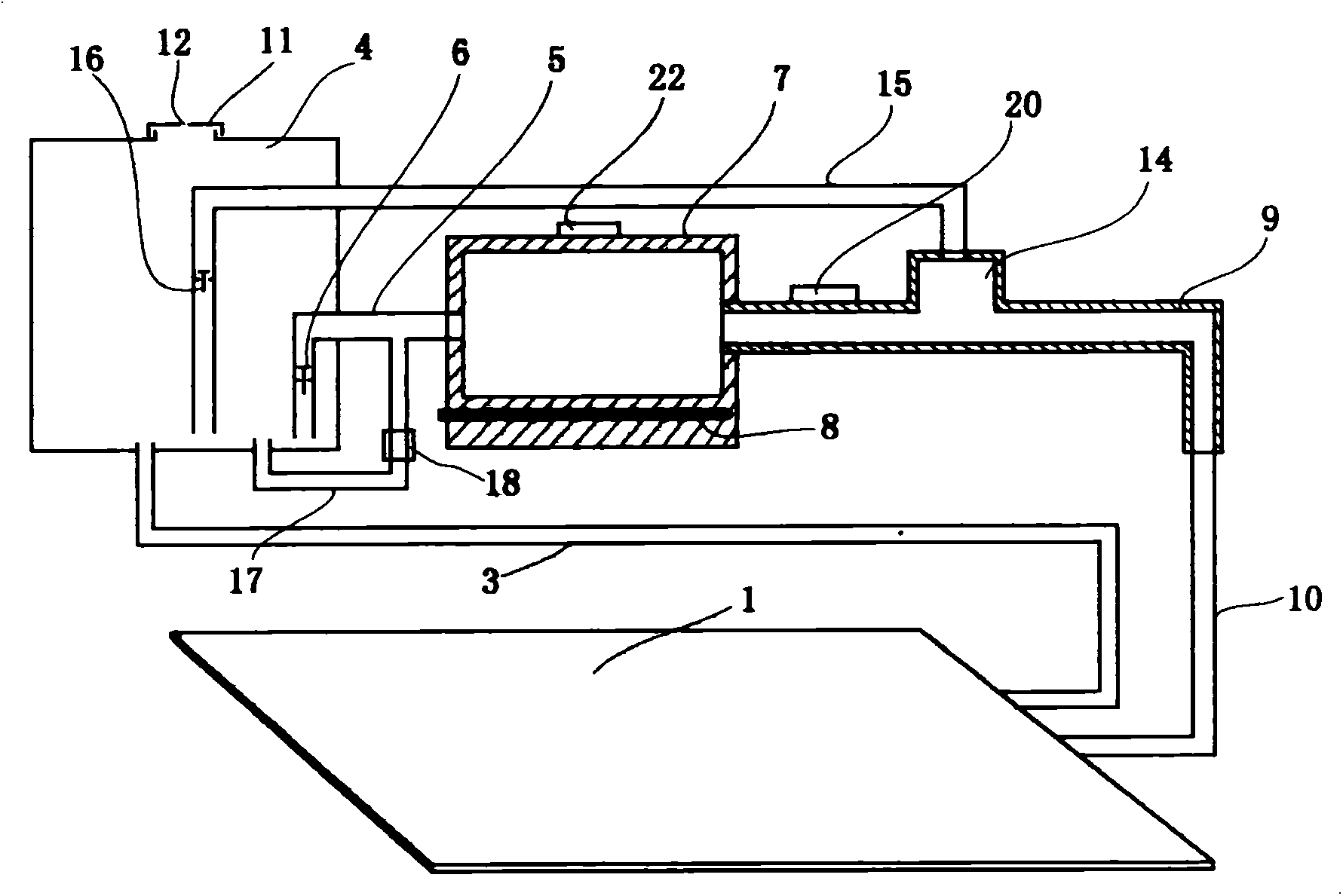 Hot water circulating cushion for heating