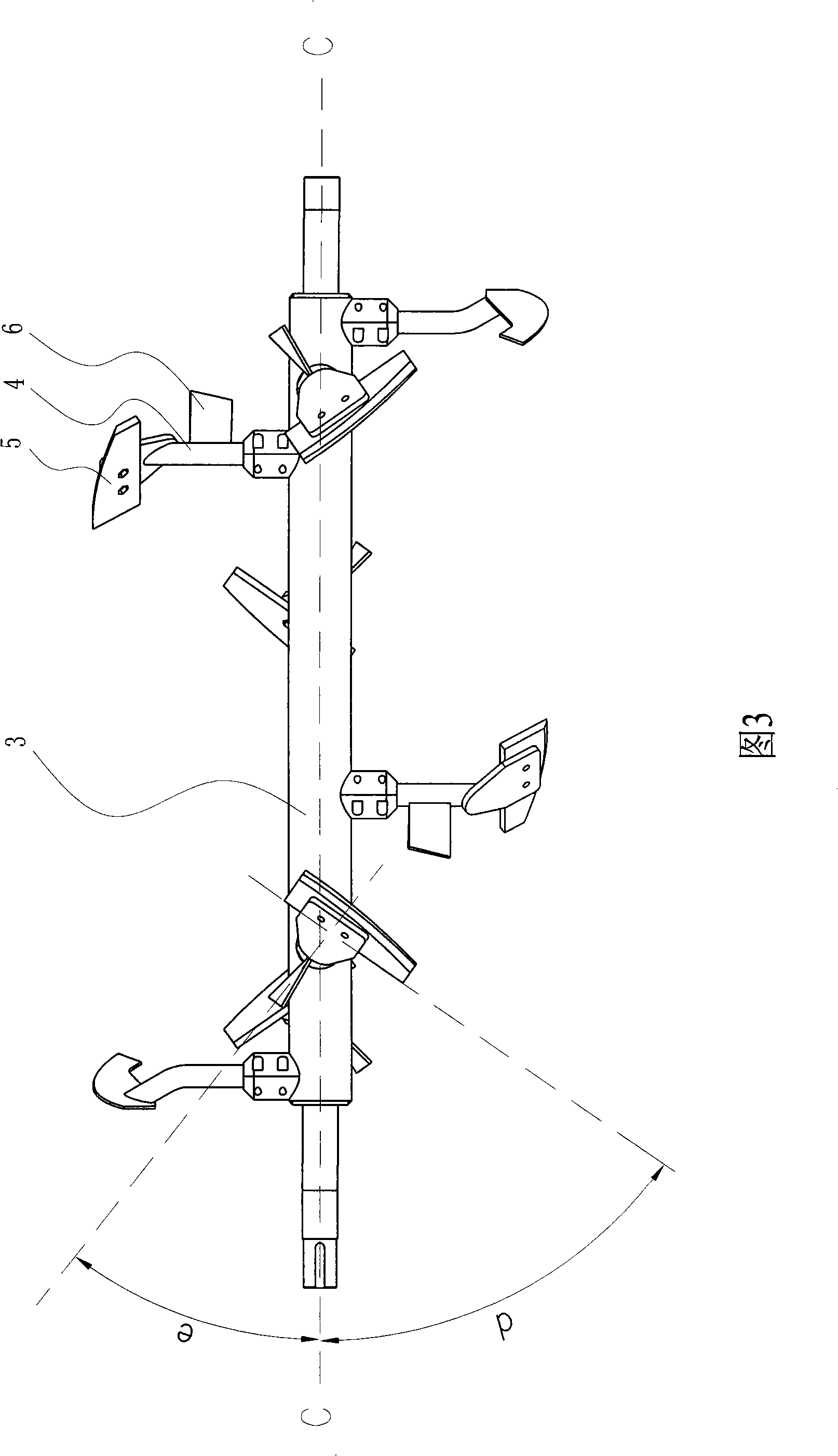Horizontal type mixer with improved stirring device