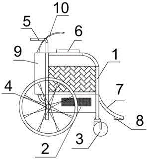 Wheelchair with oxygen preparation function