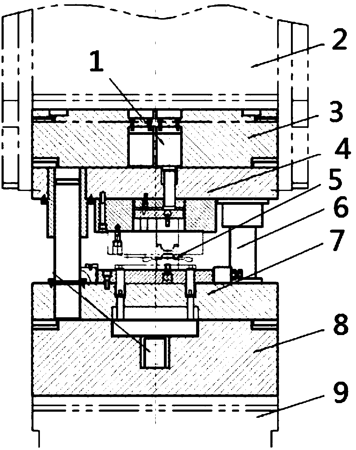 Forged piece edge-cutting and correcting system