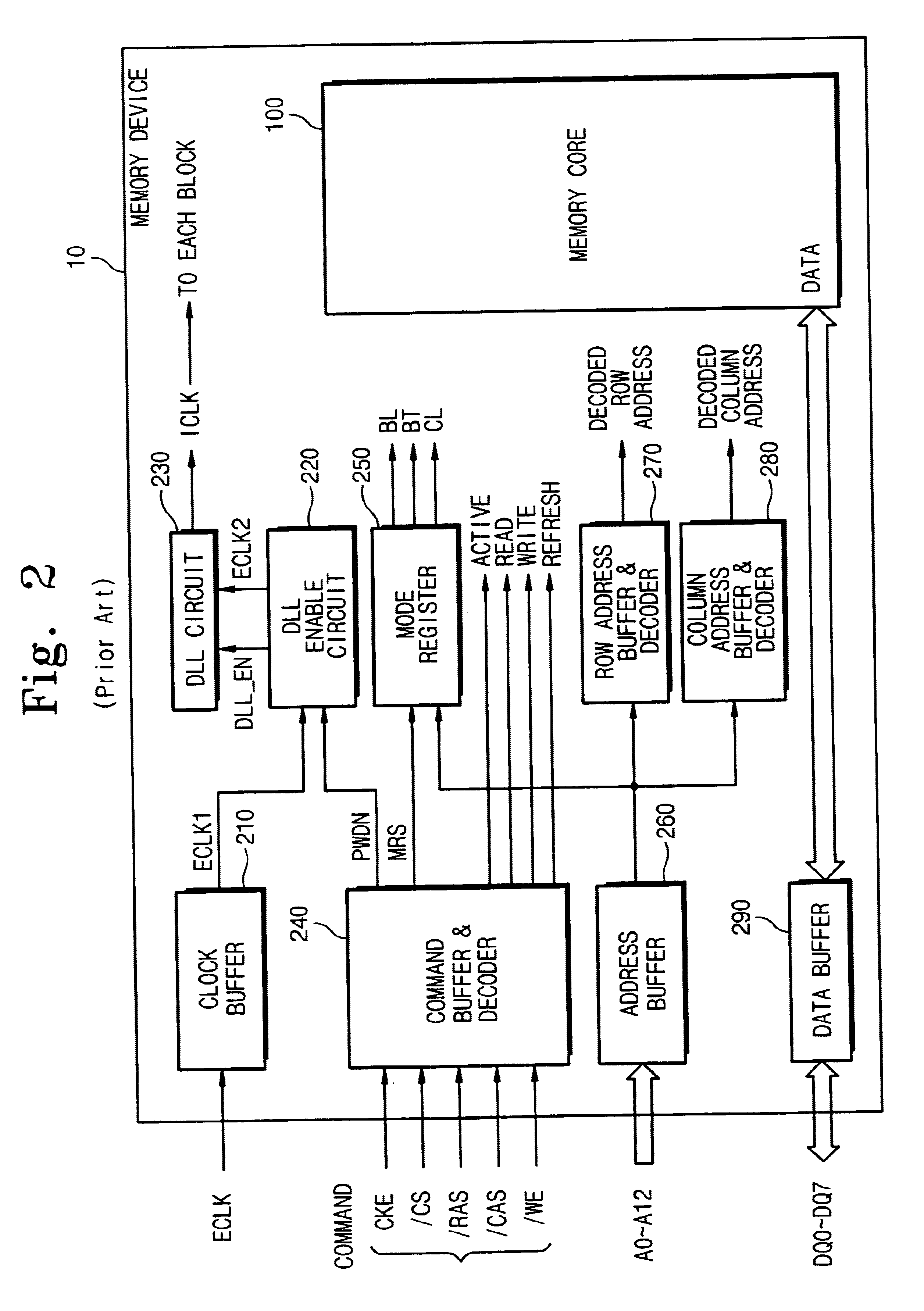 Device and method for selecting power down exit