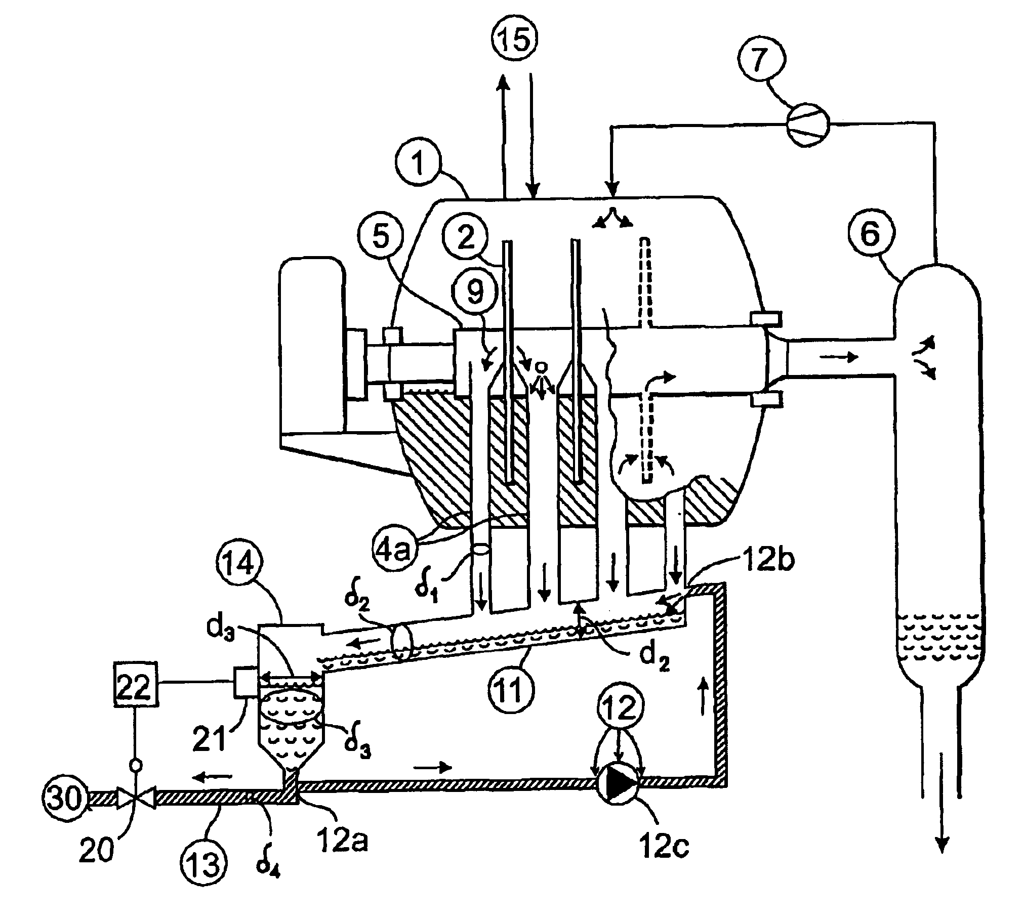 Pipe system for receiving and transporting lime sludge from a white liquor filter