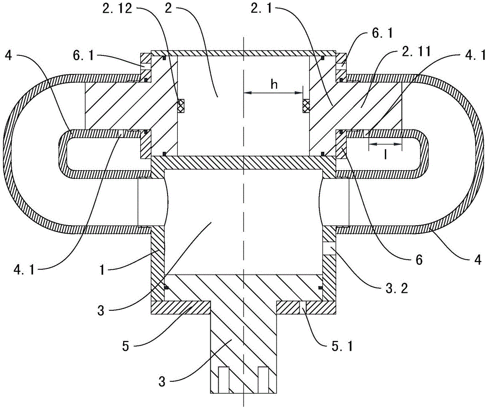 Opposite impact energy dissipation device