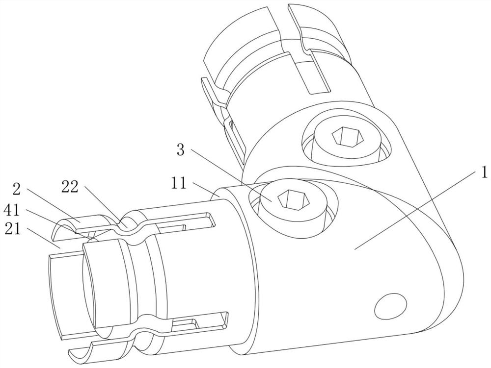 Tubular beam connecting joint