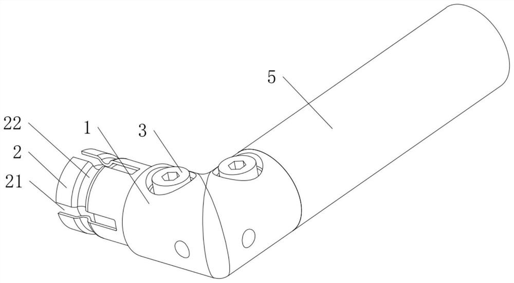 Tubular beam connecting joint