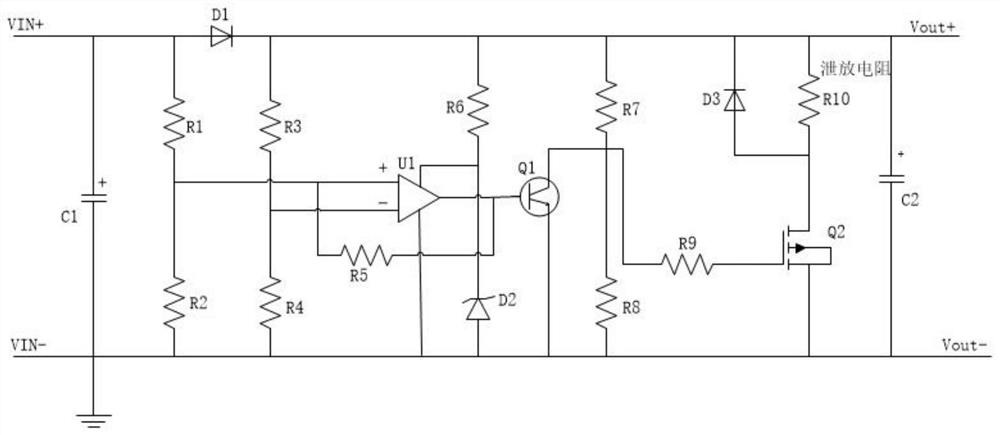A Hysteresis Comparing Voltage Bleeding Circuit