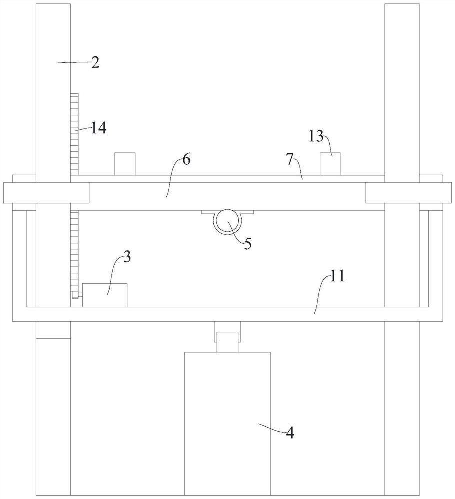 Open floor deck forming equipment with material conveying mechanism