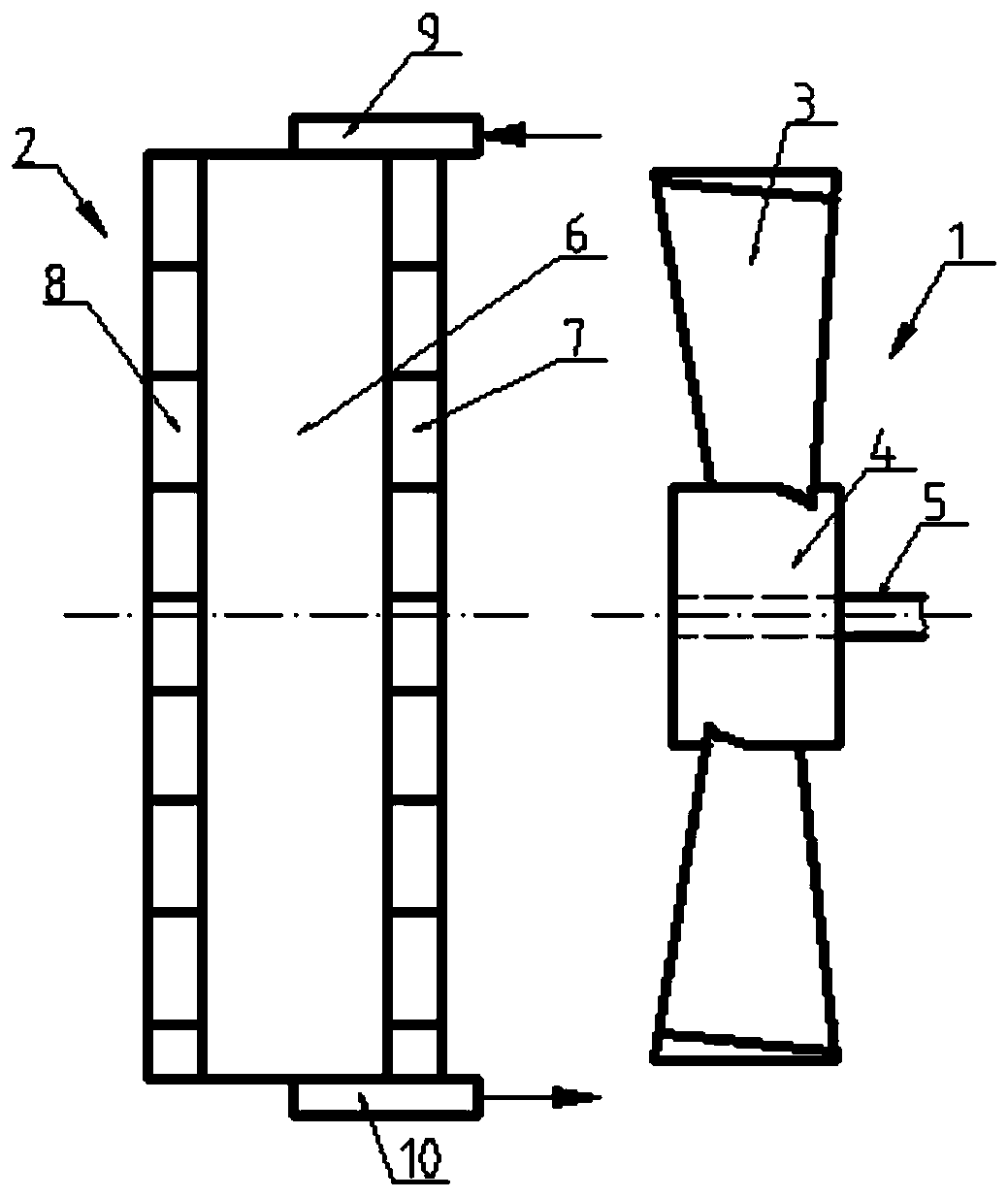 A cooling device for an automobile engine