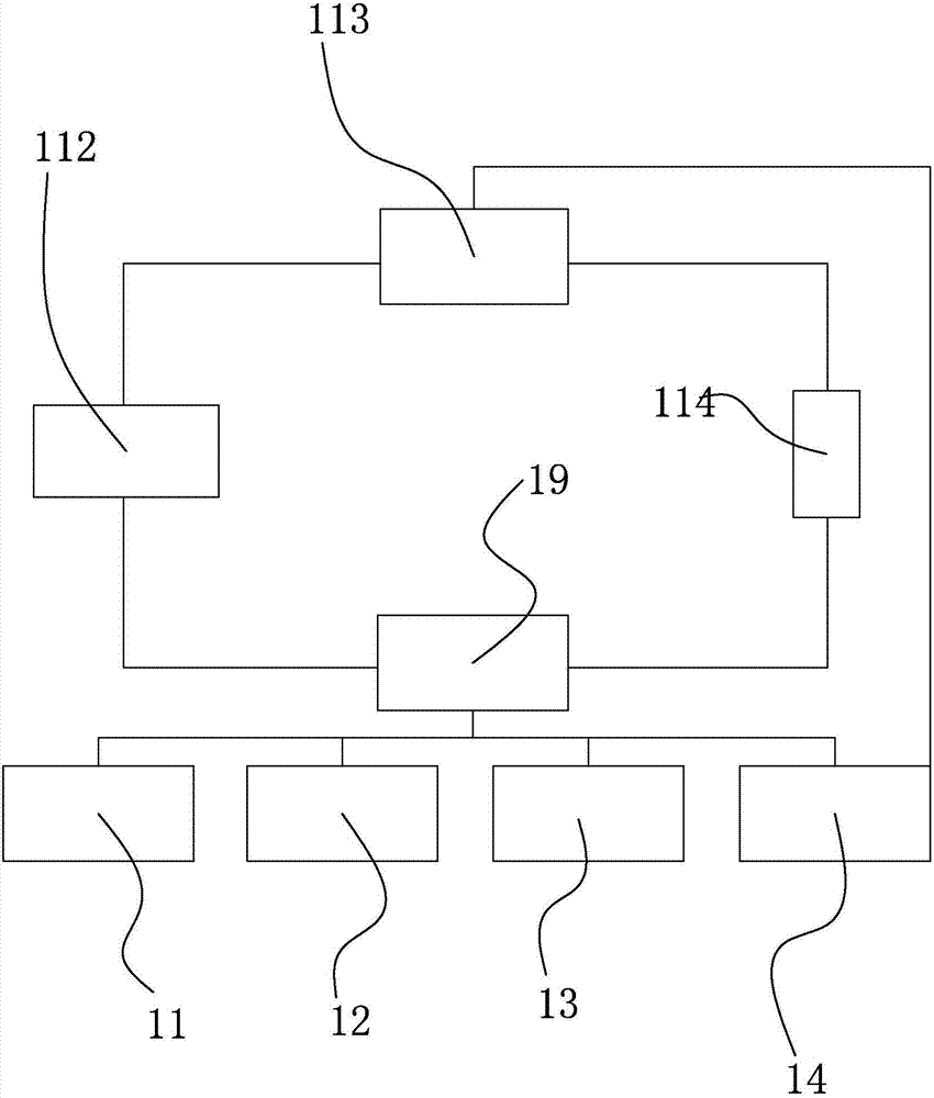 Biochemical treatment tank for efficiently filtering sewage source heat pump