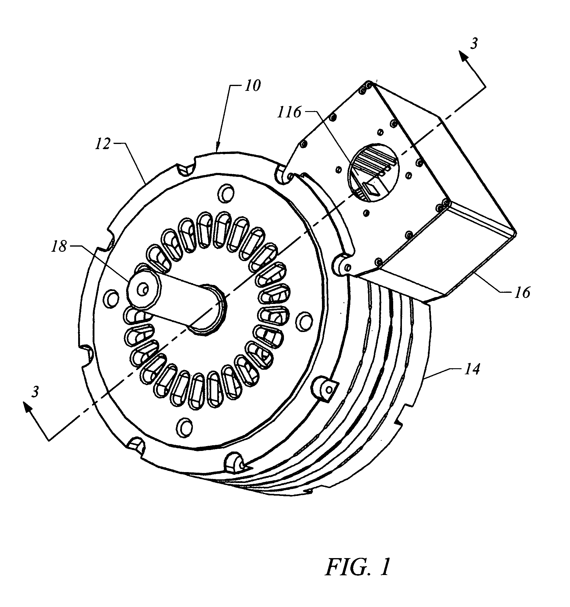 Optimized modular electrical machine using permanent magnets