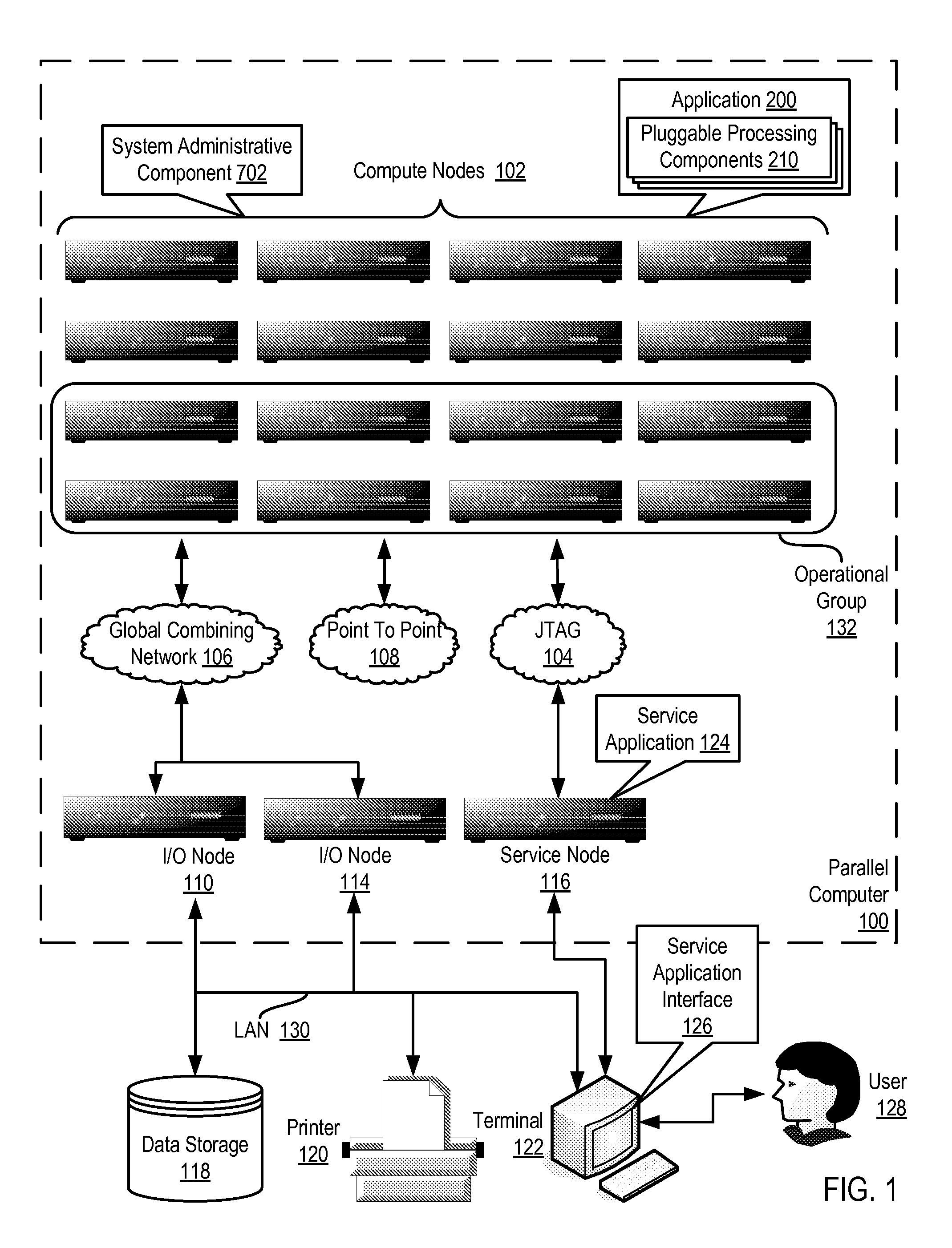 Tracking data processing in an application carried out on a distributed computing system