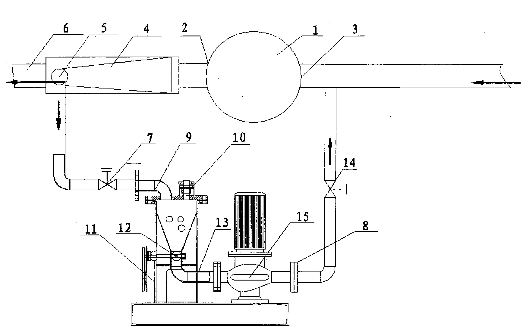 Online cleaning device of heat exchanger