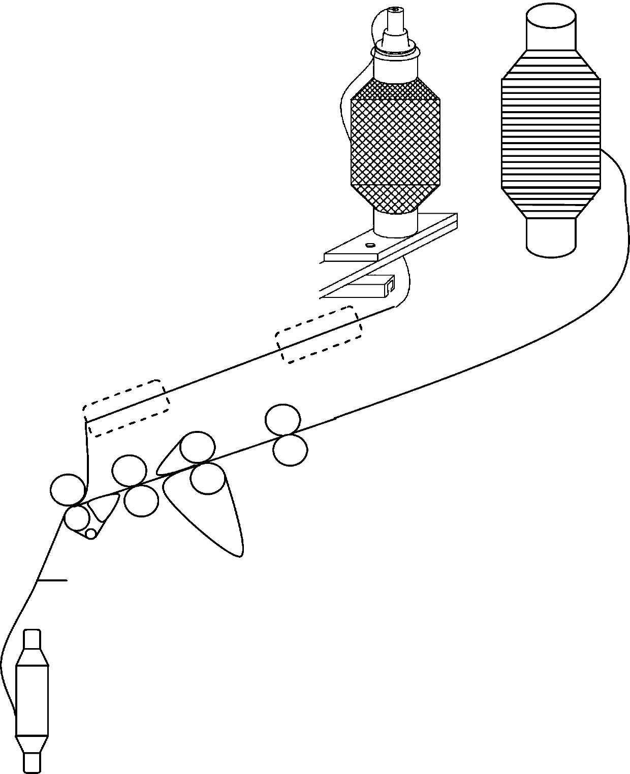 A kind of concentrated type sirofill spinning solotex composite yarn and spinning method thereof