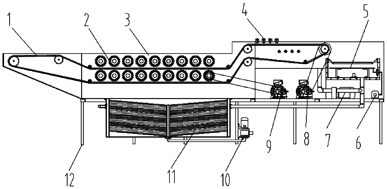 Integrated lotus root cleaning machine