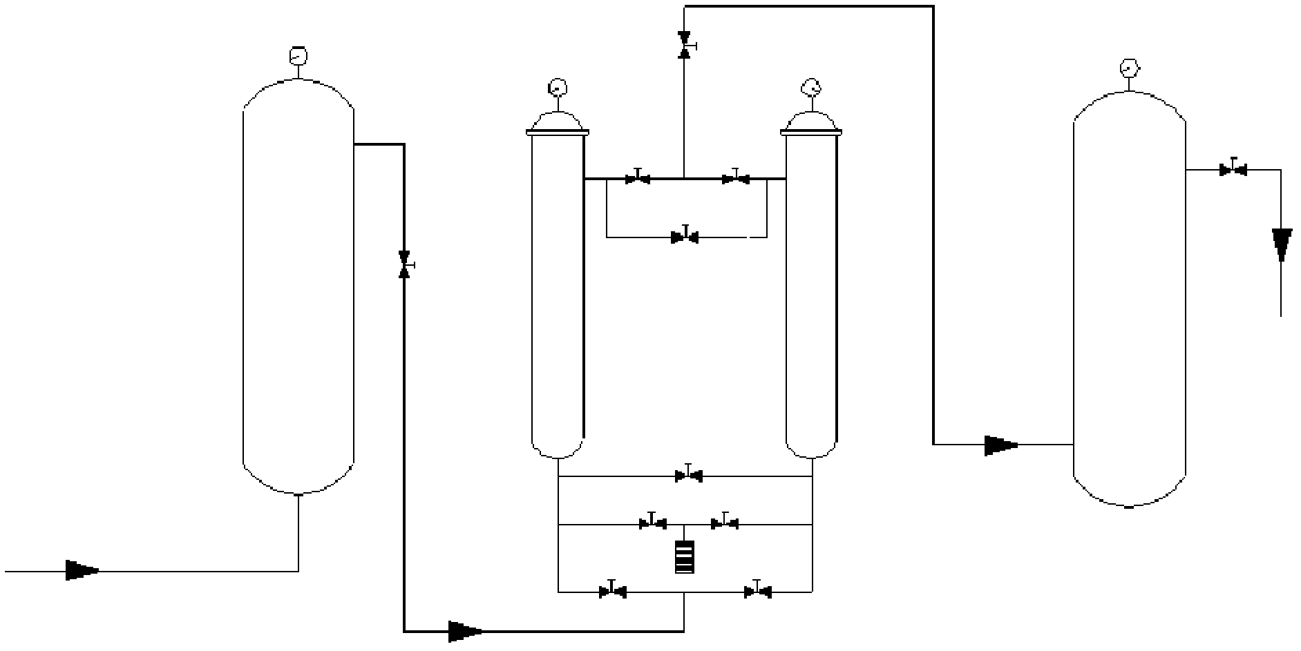 Pressure-variable adsorption gas separation device