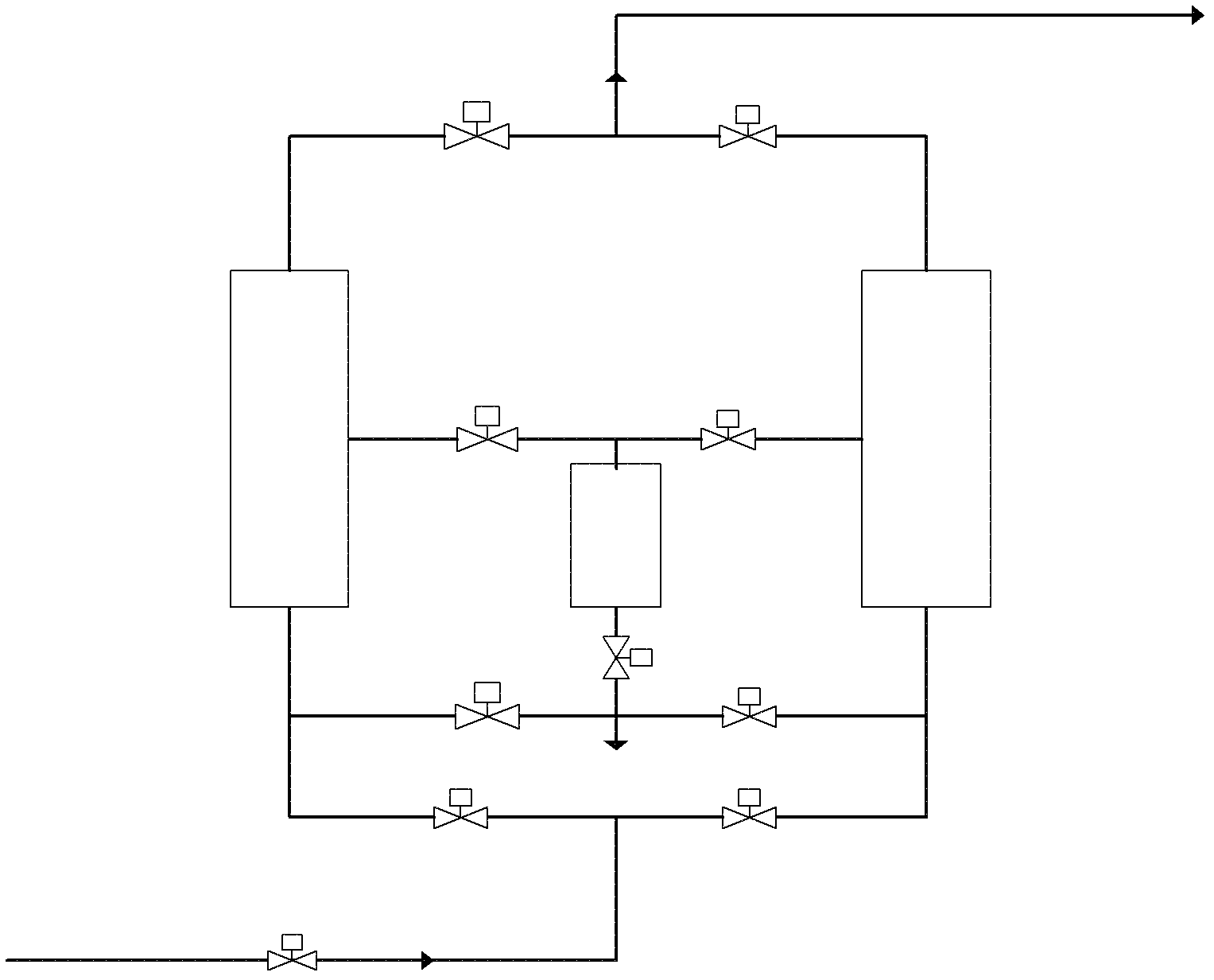 Pressure-variable adsorption gas separation device