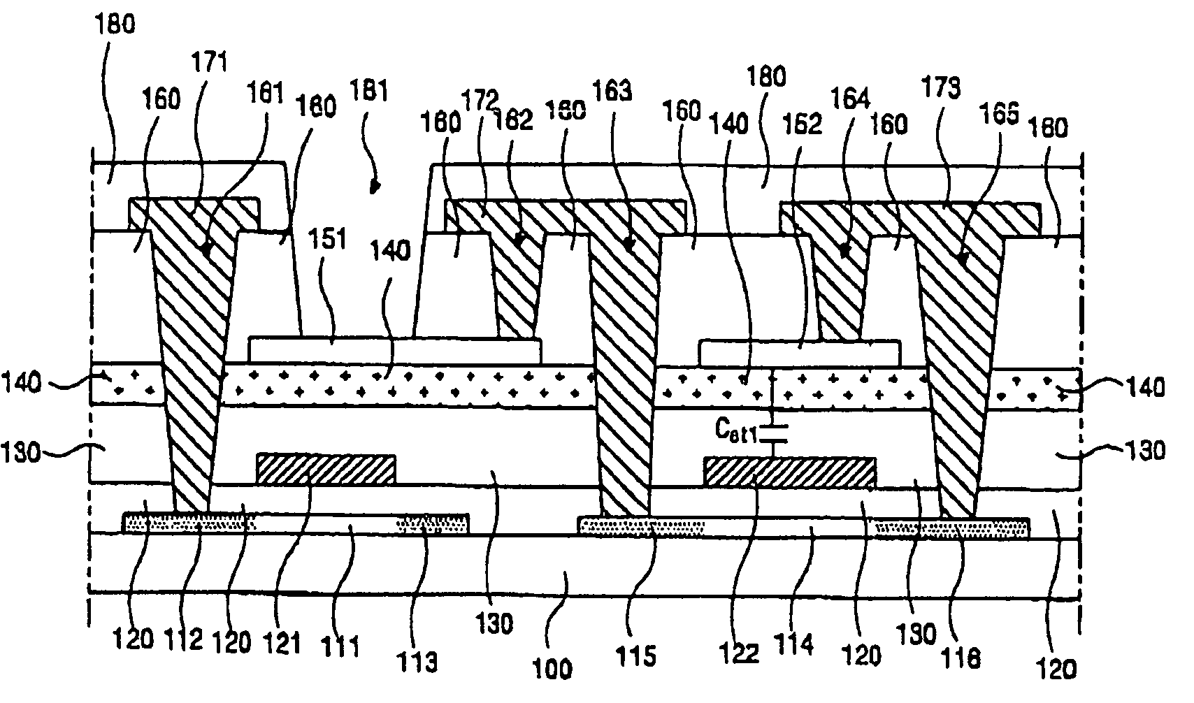 Active matrix organic electro luminescence display device and manufacturing method for the same