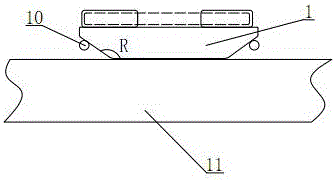 Guide rail current collector