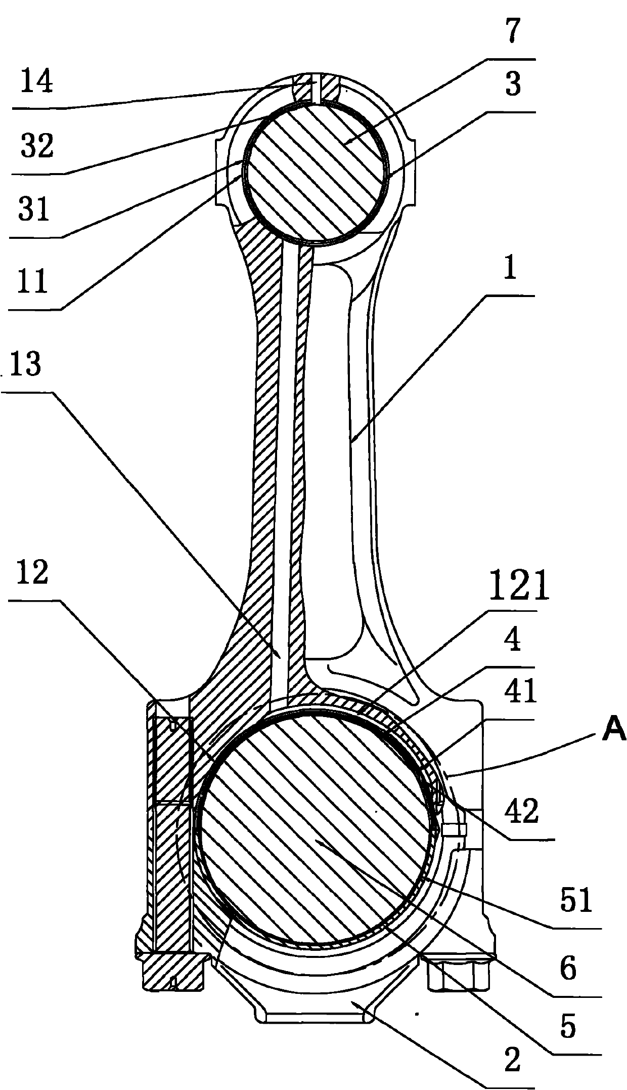 Structural improvement of engine connecting rod