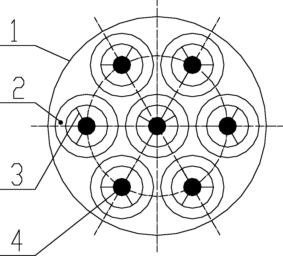 Venturi tube capable of changing sectional area and CFB absorbing tower thereof