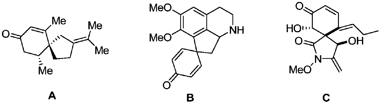 A kind of preparation method of visible light-induced 3-thiospirotrienone compound