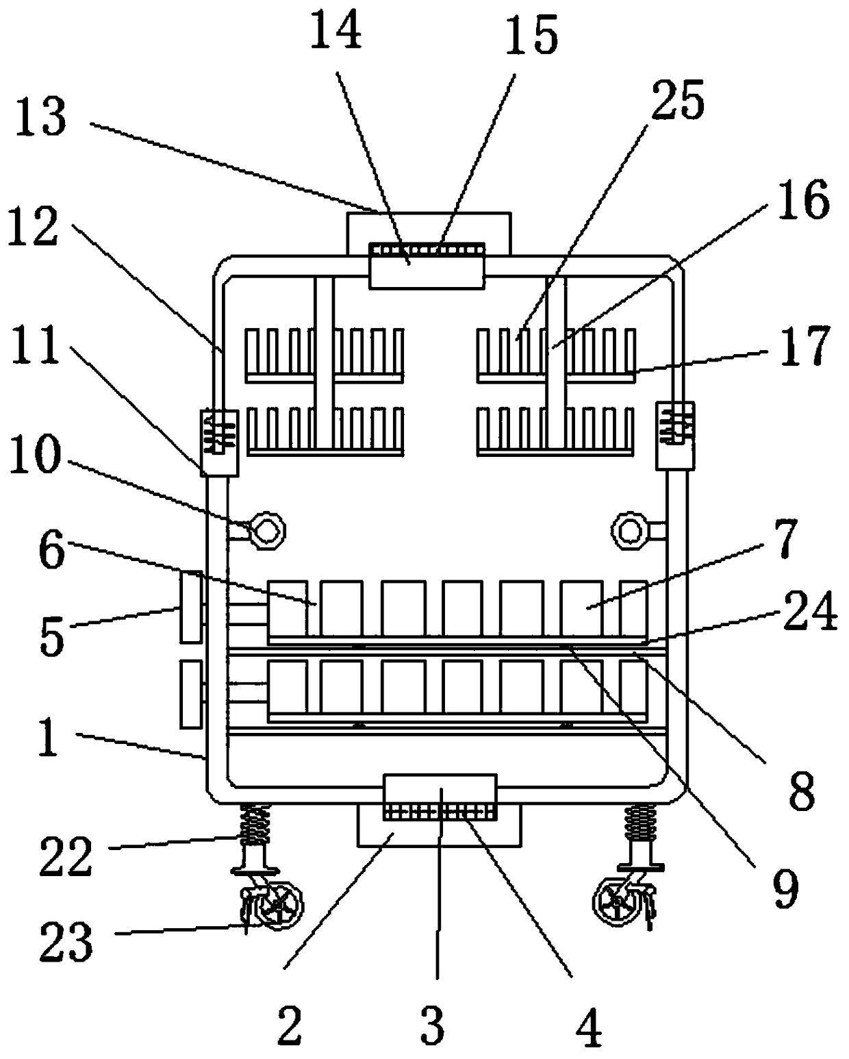 Reagent tube placing rack for biotechnology