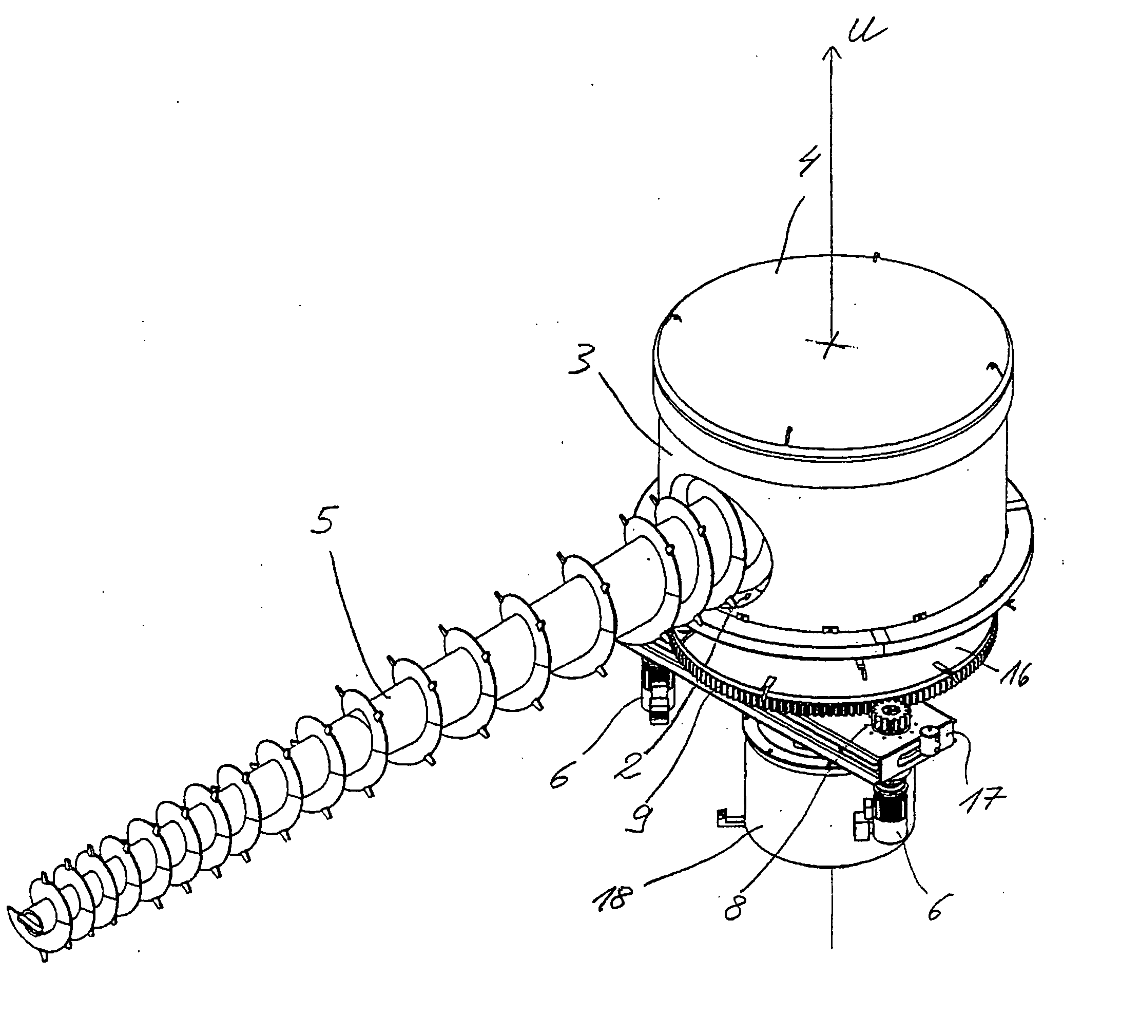 Device for conveying bulk material