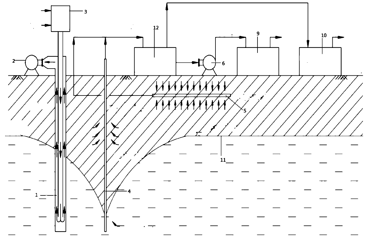 In-situ fuel gas thermal desorption apparatus for soil remediation treatment