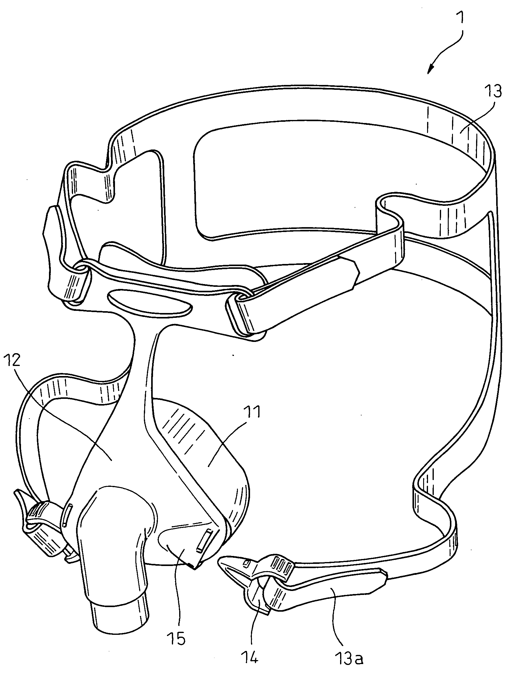 Nasal Respiratory Mask System and Connection/Disconnection Means Used Therein