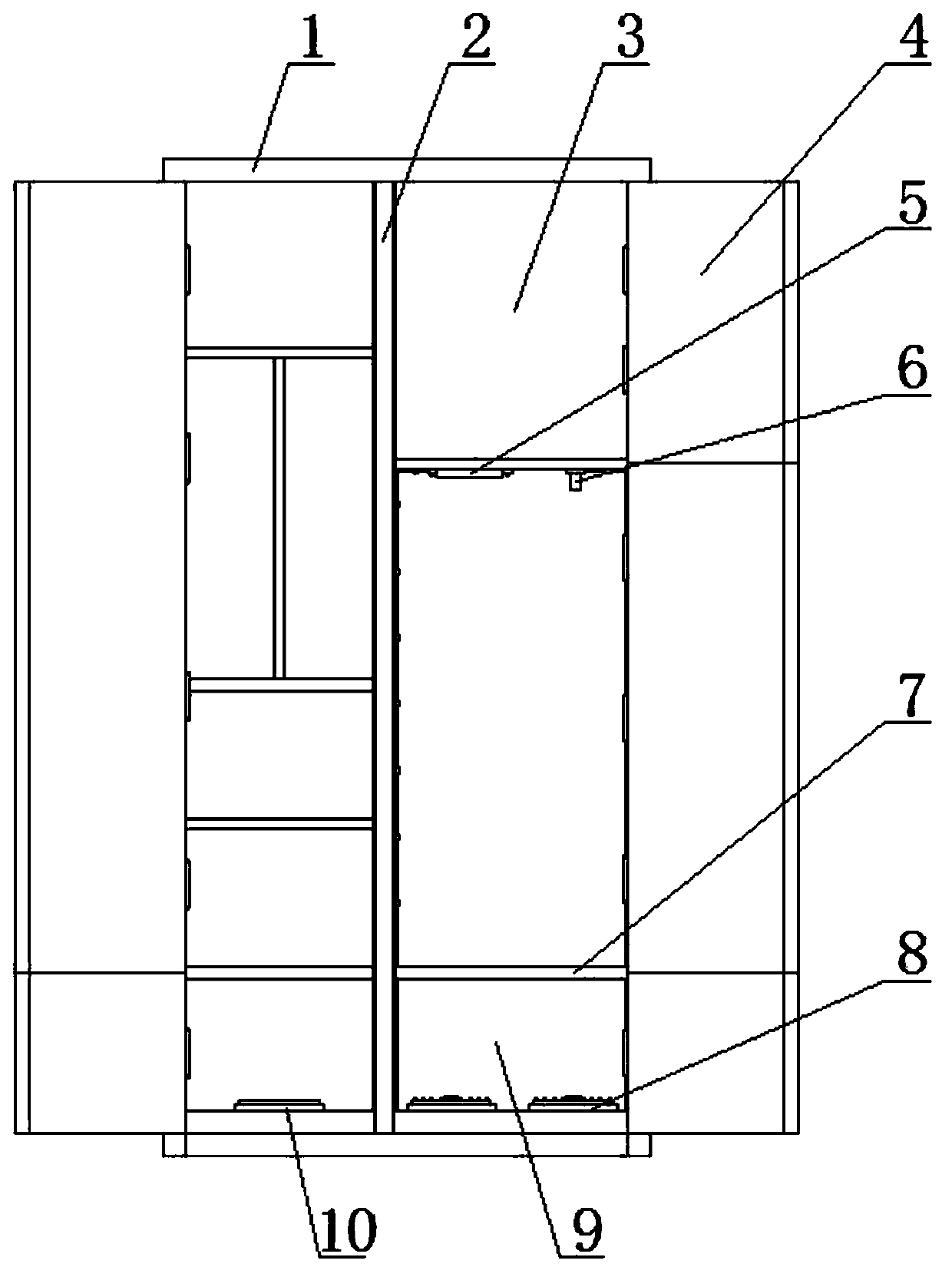 Multi-door classified arrangement electrical tool cabinet