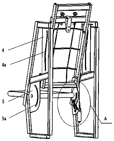 Power seat with storing function driven by toothed plate and sliding groove