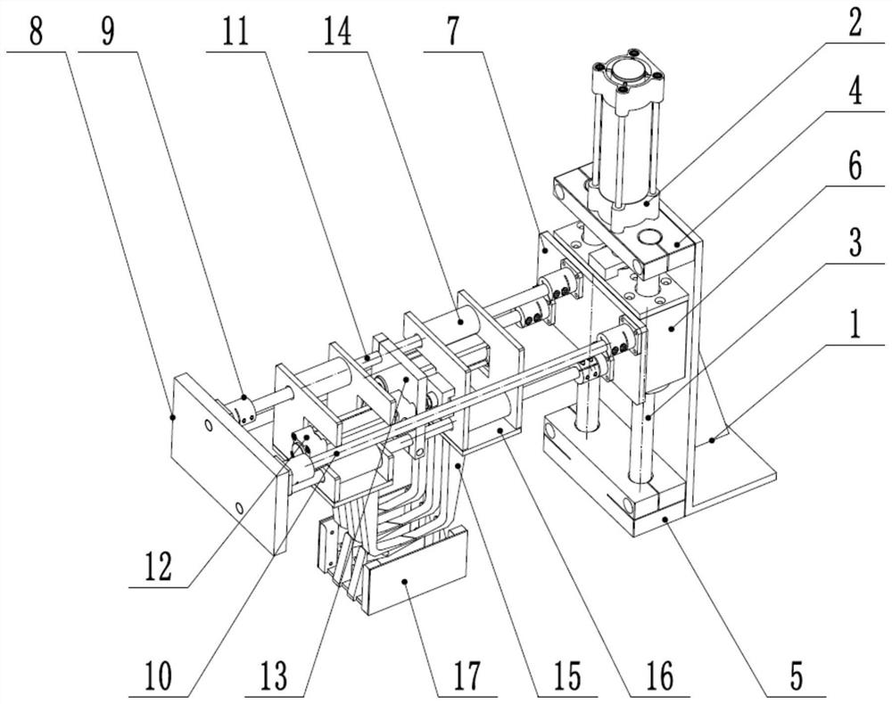 A batch non-destructive handling device for cylinders