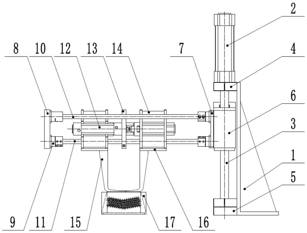 A batch non-destructive handling device for cylinders